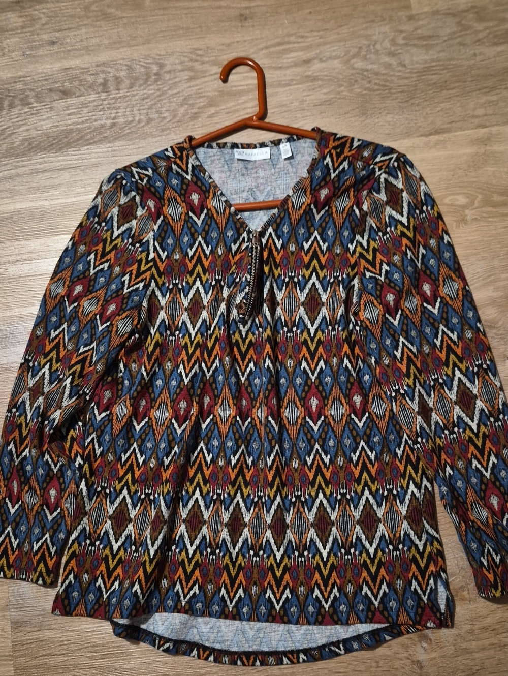 Rafaella Multicolor Geometric Top